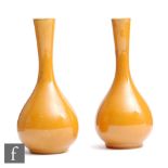 Linthorpe Pottery - A pair of small late 19th to early 20th Century shape 849 vases decorated in