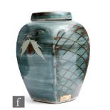 David Frith - Brookhouse Pottery - A later 20th Century studio pottery stoneware vase and cover of