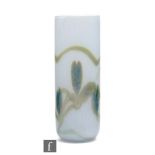 Richard P. Golding - Okra - A later 20th Century cylindrical sleeve vase decorated in the Arum