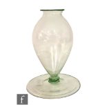 Vittorio Zecchin - Venini Cappellin - A Murano Transparente Soffiatio glass vase, circa 1921-1926,