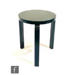 Alvar Aalto - Artek - A contemporary Stool 60 in black finish, labelled to the underside, height