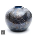 Michael Harris & William Walker - Isle of Wight - A later 20th Century glass Azurene vase of