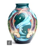 Philip Gibson - Moorcroft Pottery - A limited edition vase decorated in the Lagoon pattern with