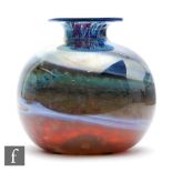 Michael Harris - Isle of Wight - A later 20th Century Archive Aurene glass vase, of globular form