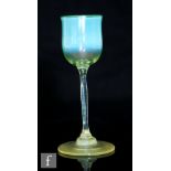 Louis Comfort Tiffany - An early 20th Century Favrille liqueur glass circa 1902, the ovoid bowl over