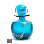 Mdina - A scent bottle of shouldered ovoid form with collar neck and wide flat rim fitted with a