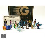 A Gartlan USA 30th Anniversary Beatles Yellow Submarine eleven piece character set from 'The