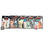 Six Star Wars Return of the Jedi 3 3/4 inch action figures, all complete with accessories and
