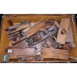 A collection of Edwardian and later carpenters tools to include Jack planes, Bull nose planes,