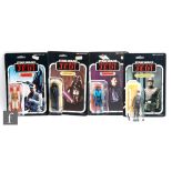 Four Palitoy Star Wars 3 3/4 inch action figures, all complete with accessories and original