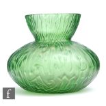 An early 20th Century Kralik Sea Urchin vase, of compressed ovoid form with flared neck, with