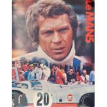 A collection of original 1970s posters, to include three Steve McQueen, 97cm x 68cm, 74cm x 49cm,