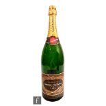 A large 20th Century Factice shop or bar display Jeroboam bottle of Canard-Duchene Champagne with