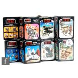 Six Star Wars Return of the Jedi mini rigs and accessories, comprising Kenner Tri-pod Laser