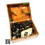 A post 1950s Japanese sextant by Tamaya & Co Ltd, No 23048, 7x35 magnification, in fitted case