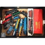 A collection of OO gauge locomotives, comprising Hornby R758 BR Hymek diesel D7063, Triang 4-6-2 LMS