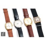 Four assorted mid 20th Century gentleman's wrist watches to include a Nivada automatic, Technos,