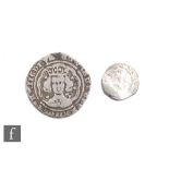 Edward III and Henry V - Edward III groat, London mint, and a Henry V penny, York mint. (2)
