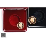 Elizabeth II - Proof sovereign 2002 and a proof half sovereign with certificates, both cased. (2)