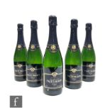 Five bottles of Taittinger Prelude champagne, each 750ml. (5)
