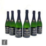 Six bottles of Taittinger Prelude champagne, each 750ml. (6)