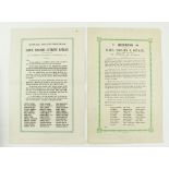 Hilltown EstateCo. Meath: Two broadsides, Address to Lieut. Edward T. Boylan, Royal Horse