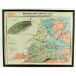 Irish Geological Map: Map of the Munster Coal-Field, produced by The Commission of Inquiry into