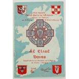 Dublin V. Derry, 1958G.A.A.: Football, 1958 Clár Oifigiúil, Craobh Peile na hEireann in Croke