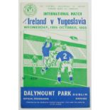 Controversial Irish Soccer Match in 1955Soccer: F.A.I., 1955, An official Match Programme "Ireland