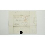 Co. Monaghan: Leslie (Chas. Powell), M.P. 1820: A manuscript letter from Leslie, a member of the