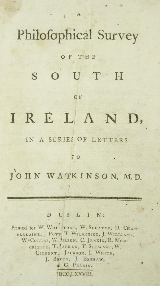 [Campbell] A Philosophical Survey of the South of Ireland, In a Series of Letters to John Watkinson, - Image 3 of 5