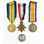 Medals: World War One - [York and Lancashire Regiment], set of three 1914 - 1919 "The great War