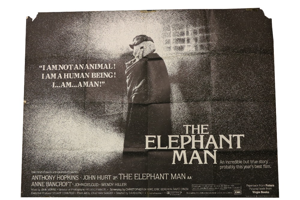 Cinema Poster: The Elephant Man, 1980 directed by David Lynch, starring John Hurt and Anthony