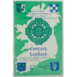 Cork V. Louth, 1957G.A.A., Football, 1957, Clár Oifigiúil Craobh Peile na hEireann, Croke Park, Cork