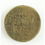 Irish Token Coin: [1760] A rare George II Coin, weight dated 1760, the obverse inscribed D.G. J.8