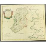 Irish Map:  Sanson (Sr. N.) Irlande Royanne divise en ses quatre Provinces et ces Provees, en