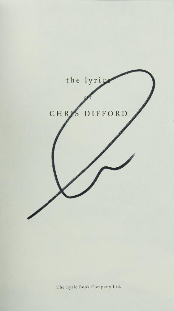 Signed by Chris DiffordDifford (Chris) Some Fantastic Place, My Life in and out of Squeeze, 8vo - Image 3 of 10
