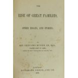 Genealogy: Burke (Sir Bernard) The Rise of Great Families, other Essays and Stories, L. (Longmans