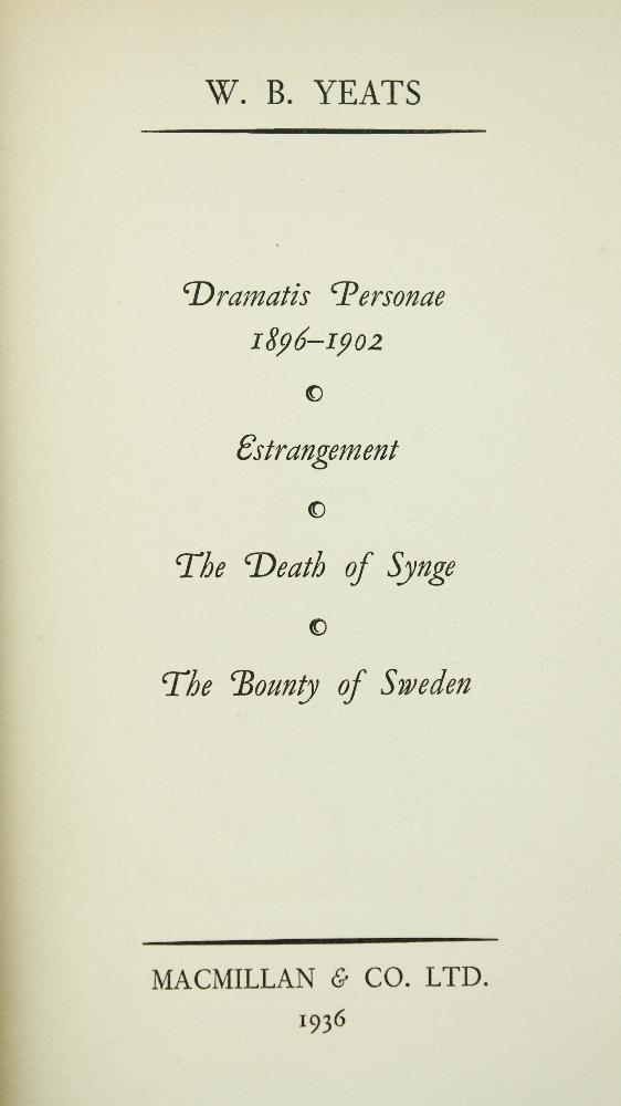 Irish Literature: Yeats (W.B.) Plays for an Irish Theatre, 8vo L. (A.H. Bullen) 1911, First, - Image 4 of 4