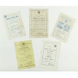 G.A.A. Football, 1950s, [Munster Football Championships] a collection of five Official Match