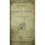 [Hughes (M.F.] Conaciensis pseudo. Lyrics and Sonnets of Ireland, 12mo D. (J.F. Fowler) 1871, First,