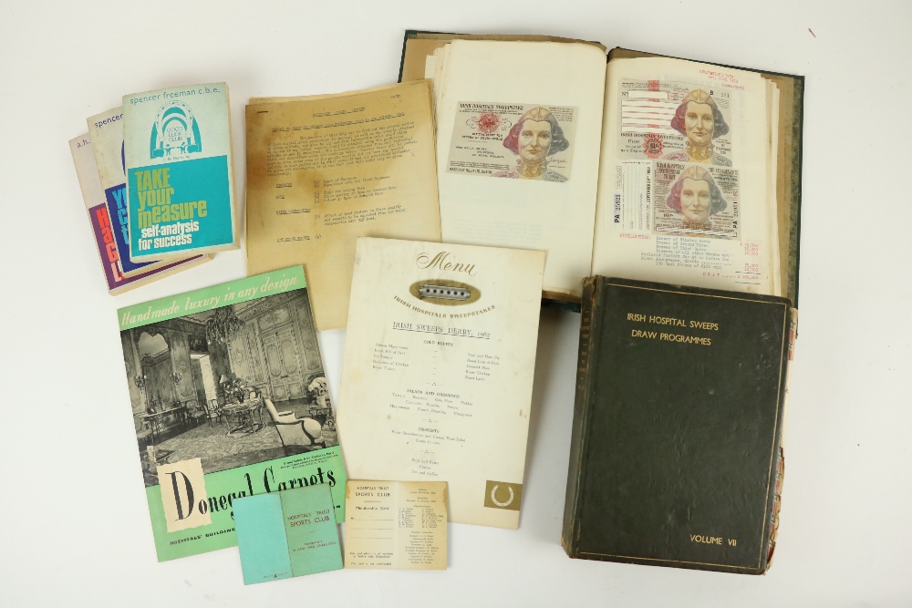 Irish Hospital Sweepstakes  A small Archive assembled by a long-time Sweepstakes Worker