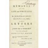 Orrery - Boyle (John, Earl of) Remarks on the Life and Writing of Dr. Jonathan Swift, Dean of St.