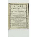 Pamphlet: [Prynne (Wm.)] Romes Master-Peece or, The Grand Conspiracy of the Pope and his Jesuited