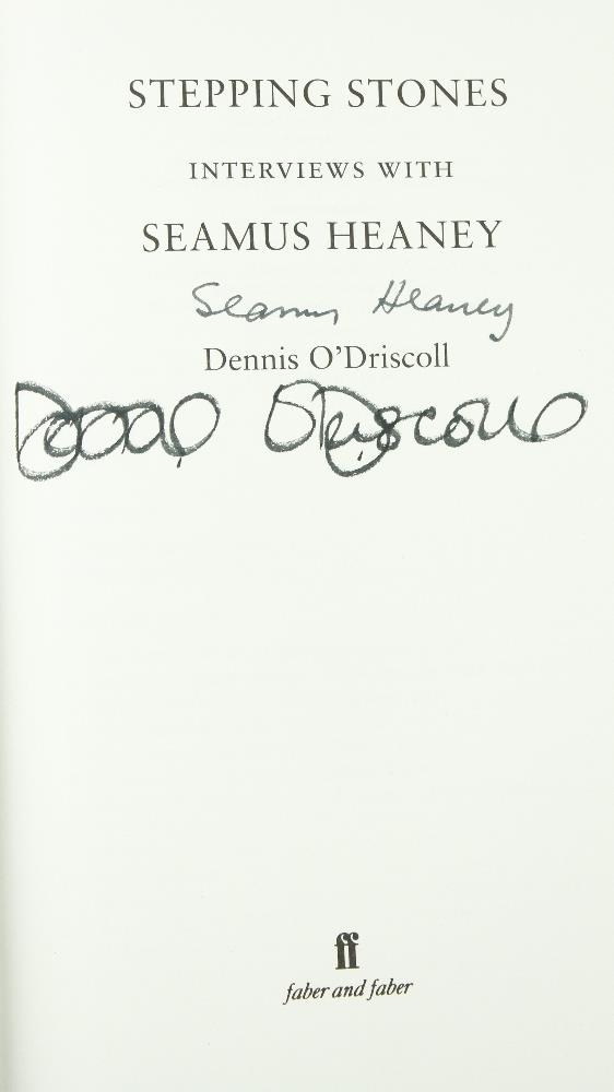 Signed by Seamus Heaney and Dennis O'DriscollHeaney (Seamus) & O'Driscoll (D.)ed. Stepping Stones, - Image 4 of 4