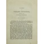 Pamphlet Irish Evictions: Anon. Cases of Tenant Evictions, form 1840 to 1846, Extracted from the