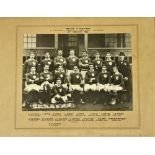 Irish Rugby: [I.R.F.U.] [1890's] Photographs. An original black and white Group Team Photograph of