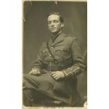 [Republican]: Athlone Interest, (Civil War) Real photographic postcard of Brigadier Christopher (