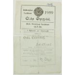Rare Misprinted ProgrammeG.A.A.: Hurling 1959: Peil Sinnsear Laighean i bPairc an Crocaigh -