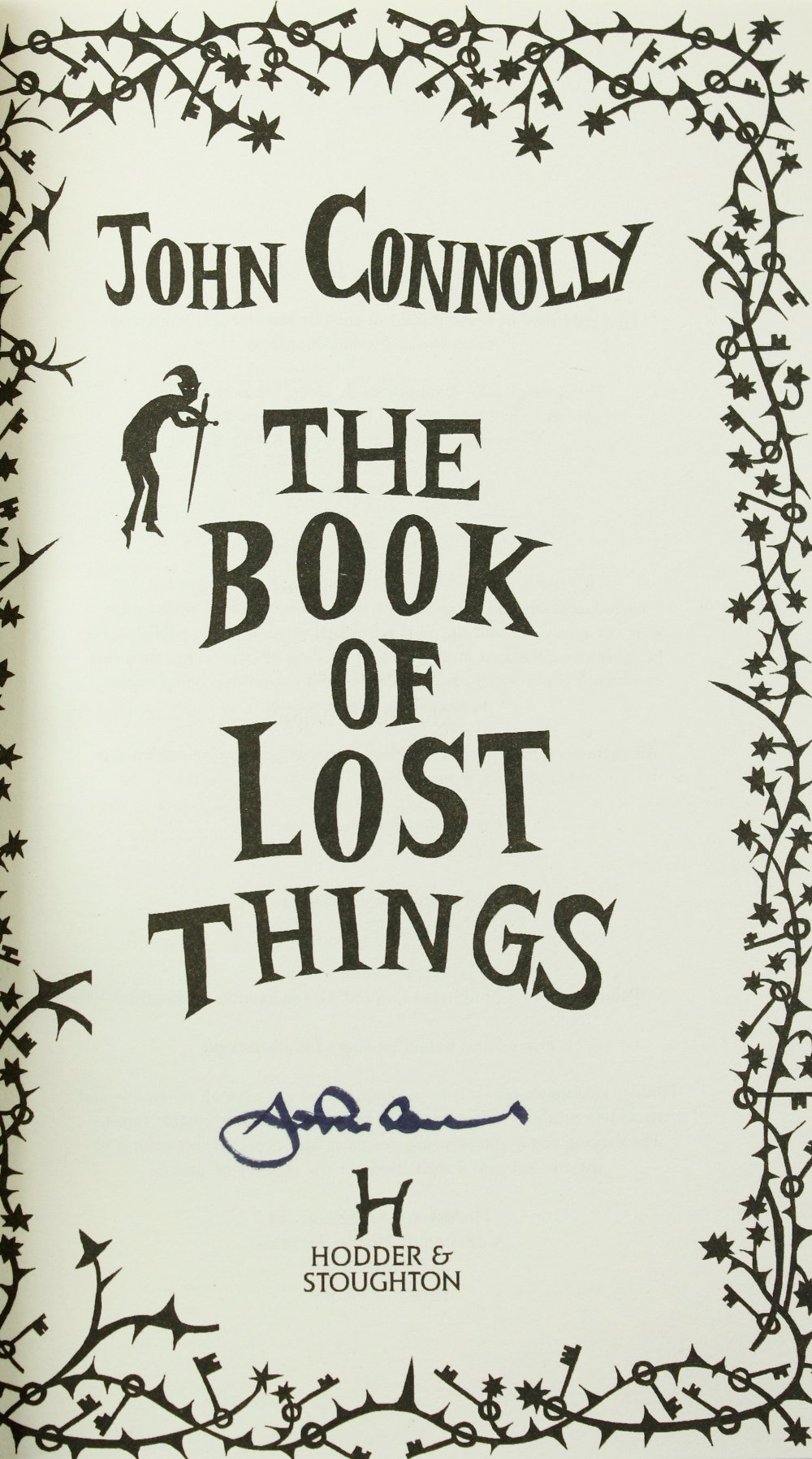 Signed First U.K. & U.S. EditionsConnolly (John) The Book of Lost Things, 8vo L. (Hodder & - Image 3 of 3